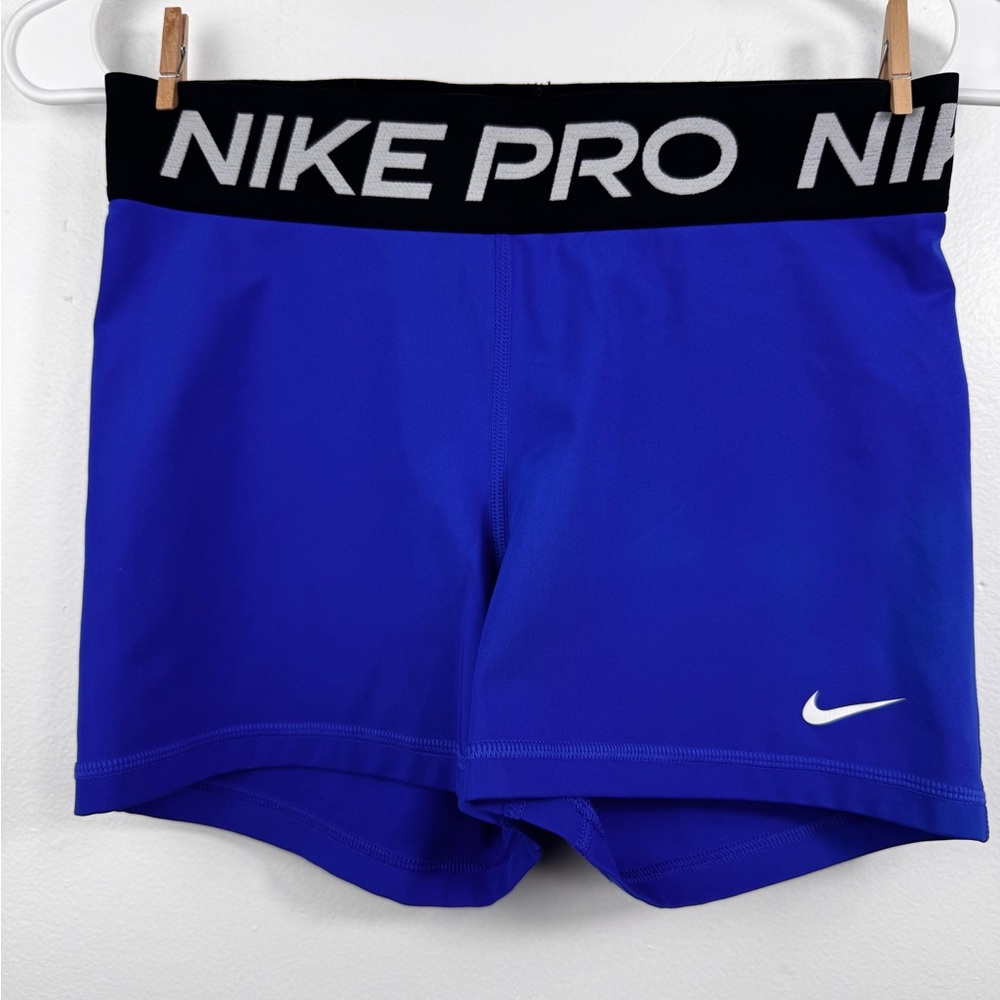 Nike Blue Performance Shorts with Black Waistband